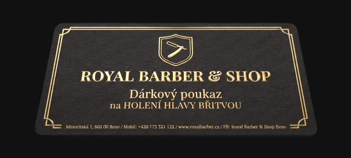 Dárkový poukaz na holení hlavy břitvou