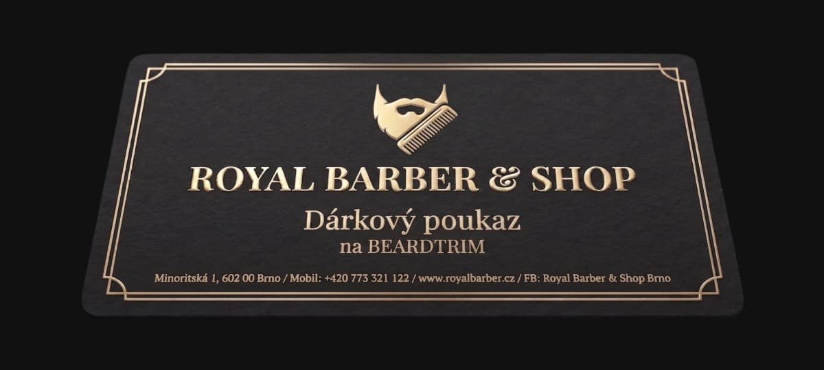 Dárkový poukaz na úprava vousů